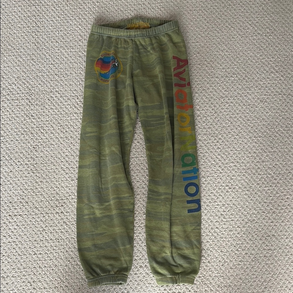 Aviator Nation camo sweat pants